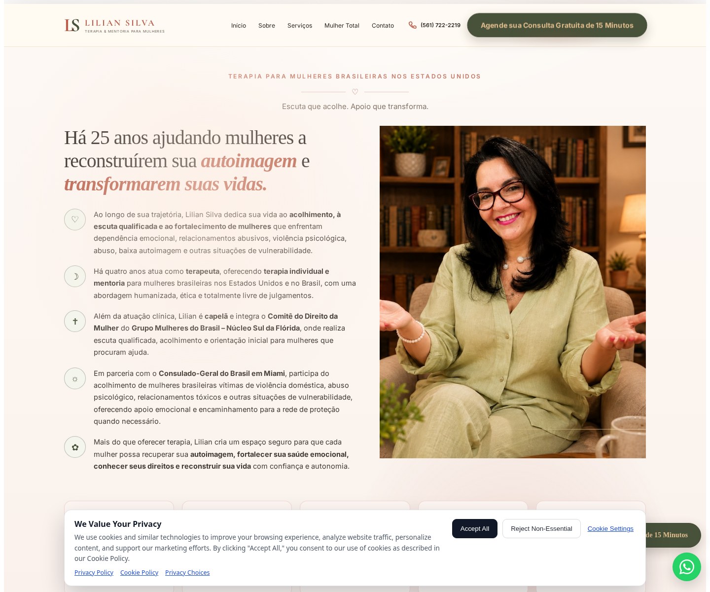 Lilian Silva homepage preview