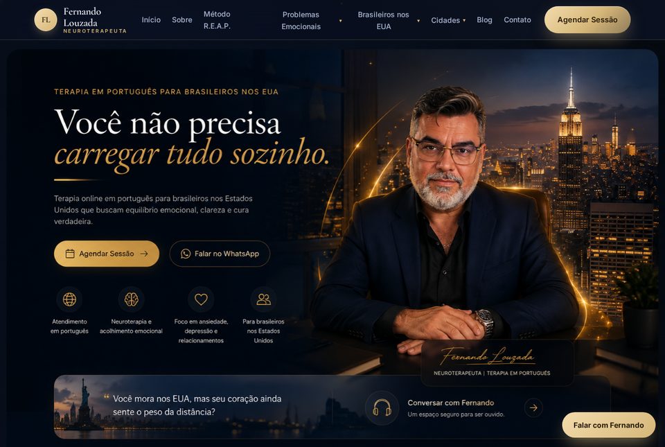 Fernando Louzada Terapeuta homepage preview