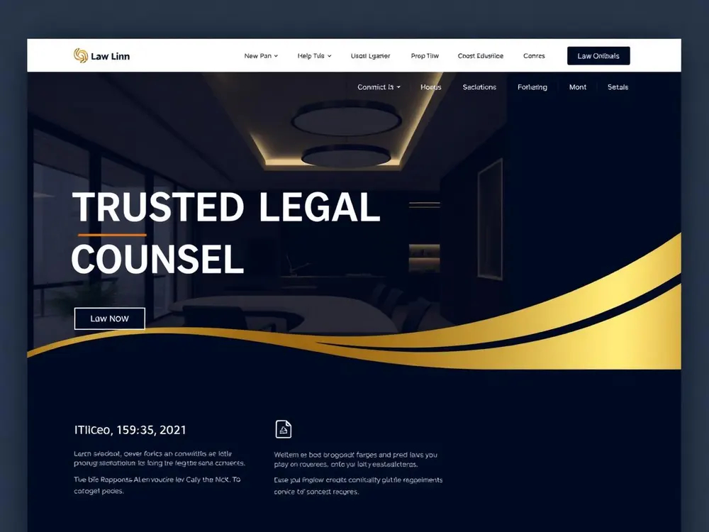 Law Firm website built with AI